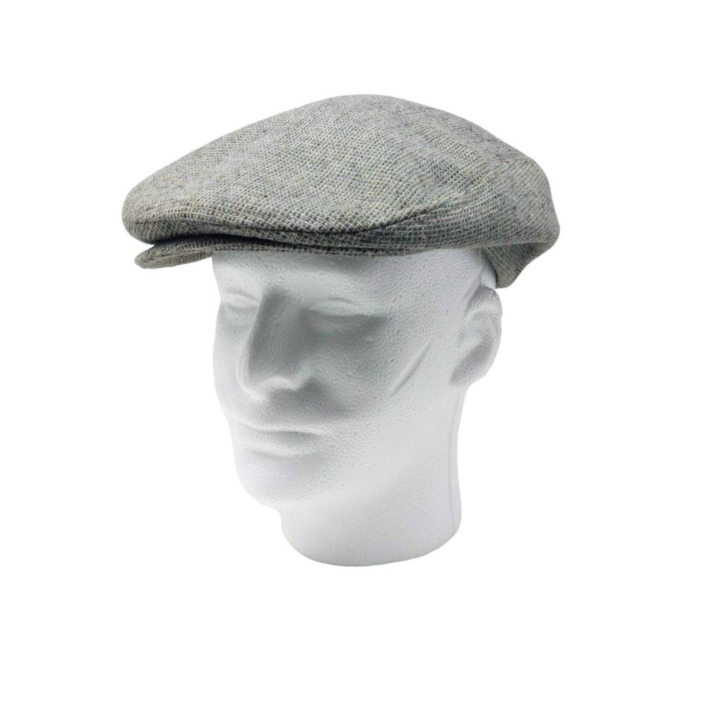 Vintage Totes Gray Tweed Newsboy Cap